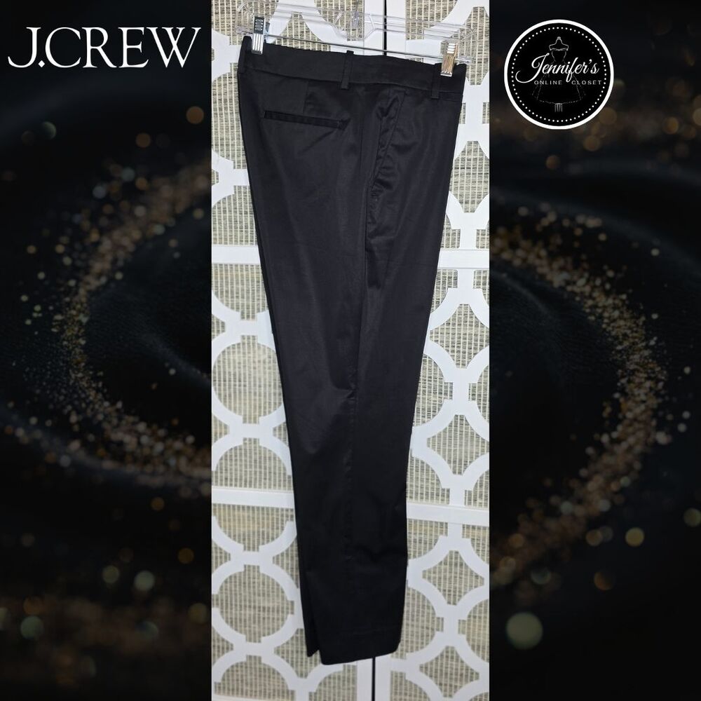 J. Crew Women's J5701 Black Cotton Blend Crop Pants Size 10P